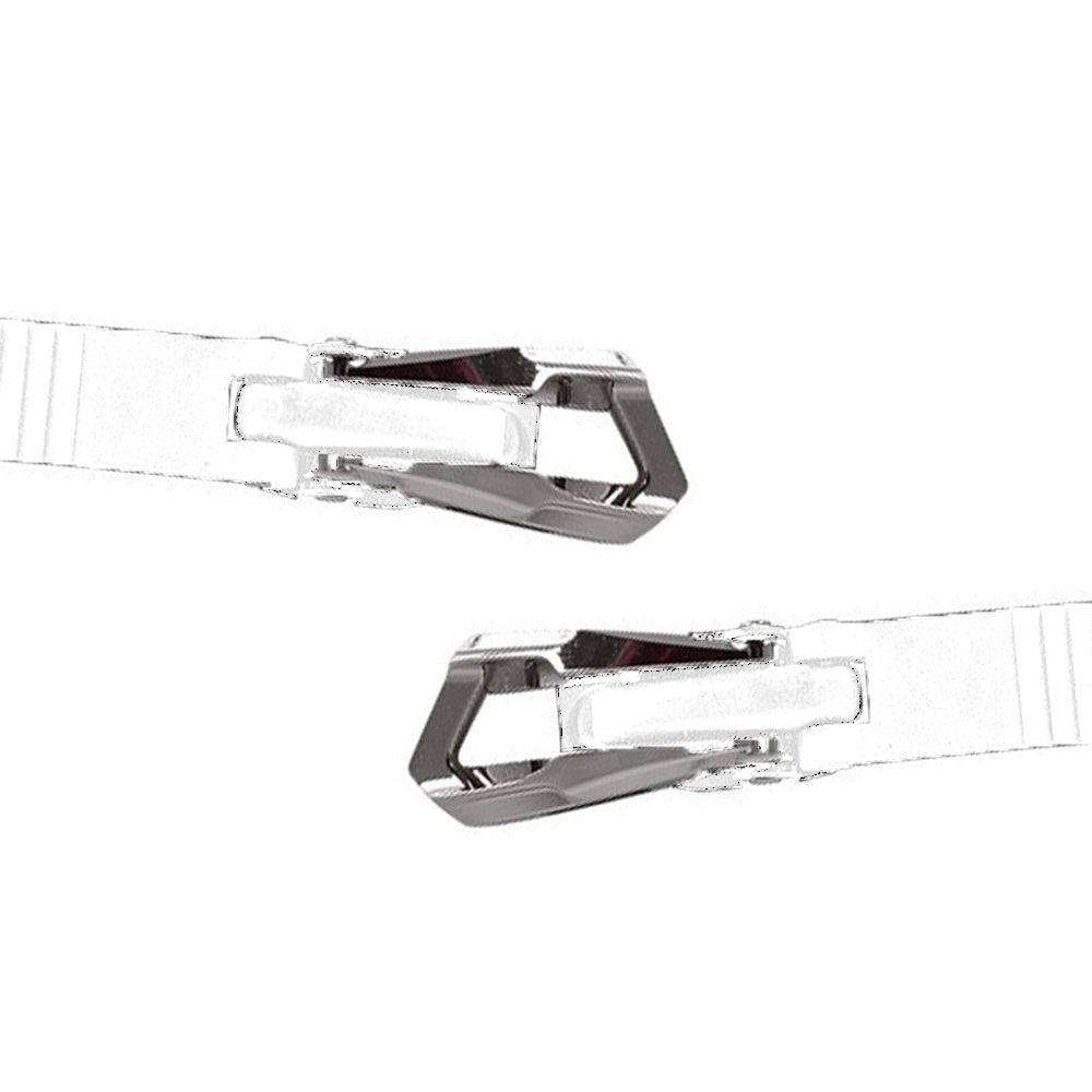 Top buckle SBM3 Memory buckle metal 20cm pair white