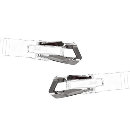 Top buckle SBM3 Memory buckle metal 20cm pair white