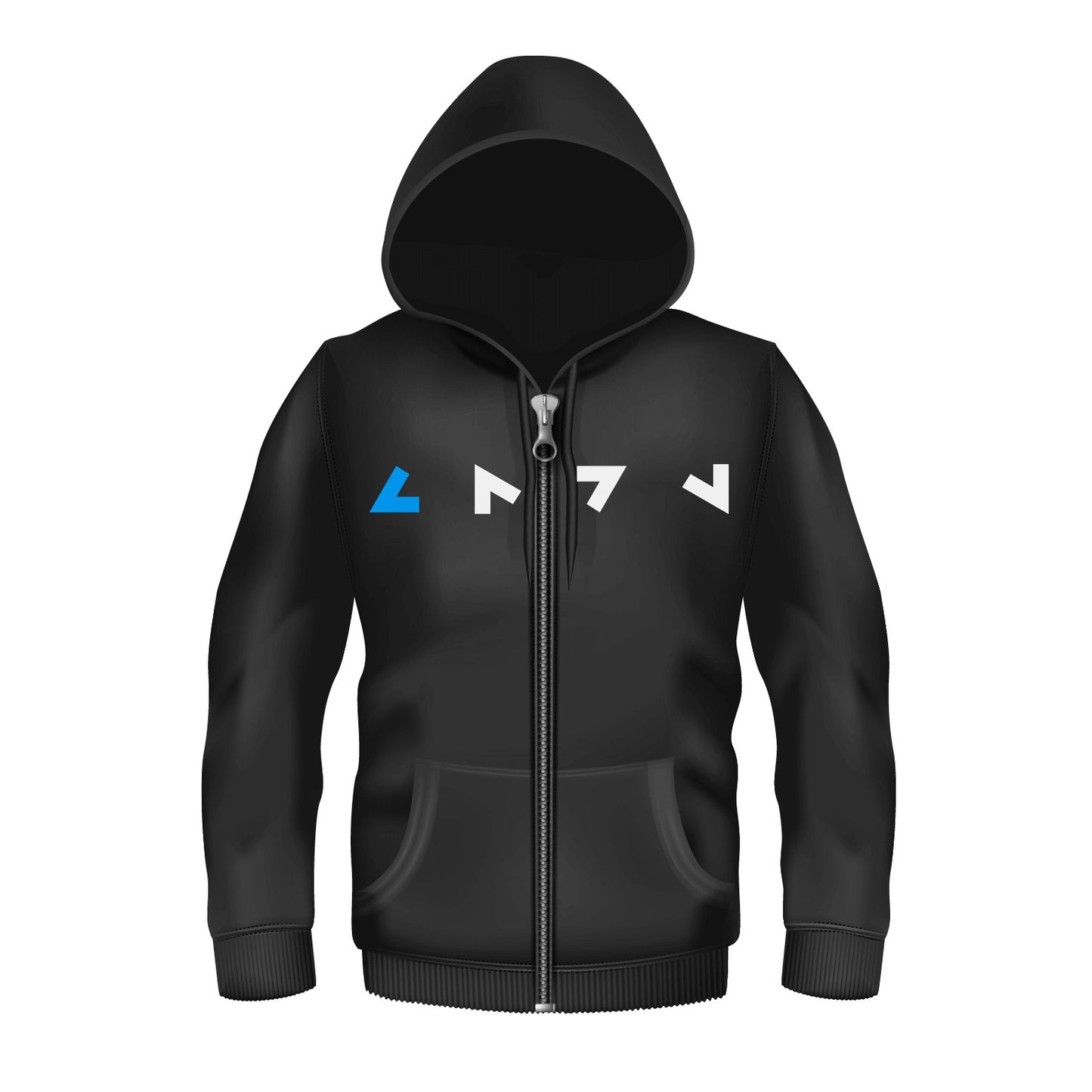 Rolling Glyph Lightweight Zip Hoodie