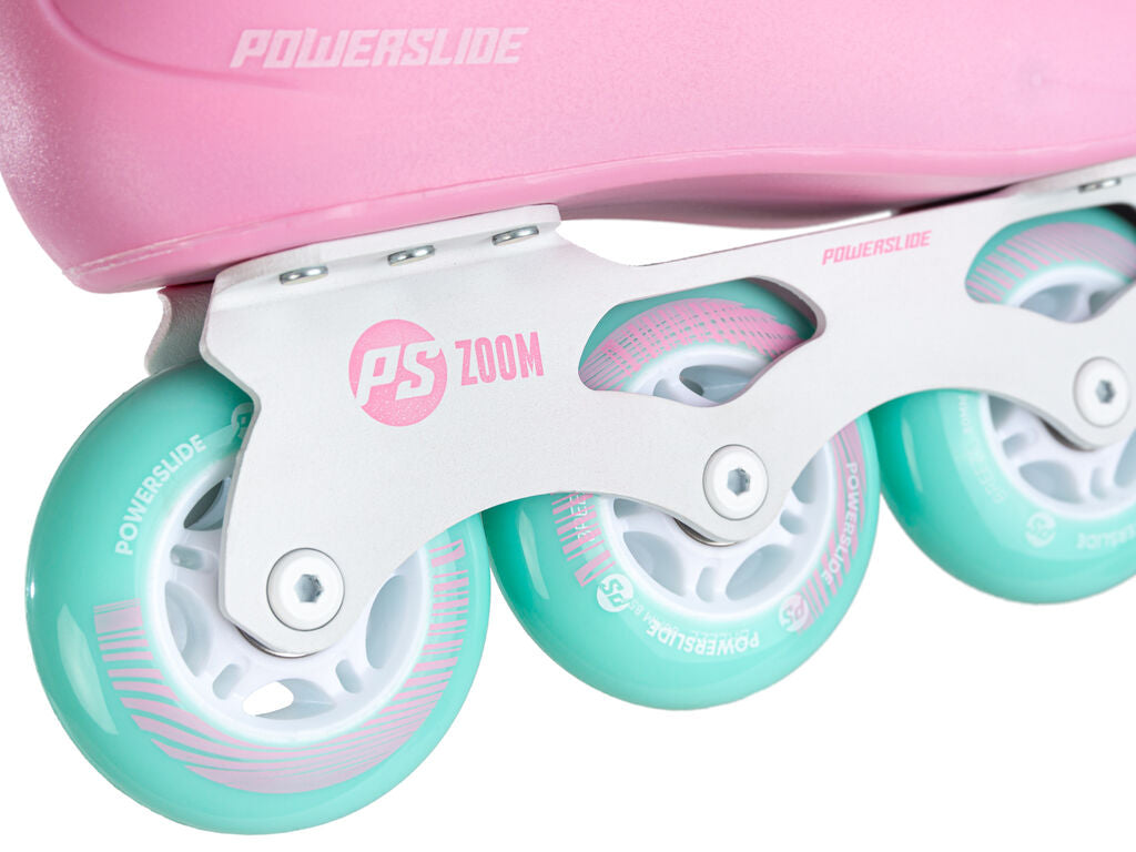 Cool cotton candy/pink and blue roller outlet skates