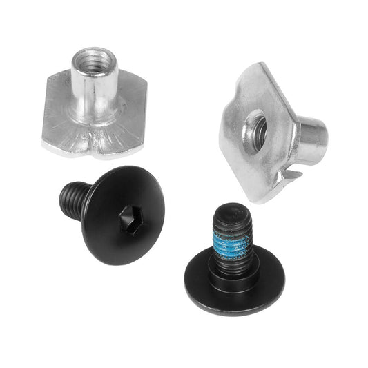 Next Cuff Screw + Anti Rivet fitting Black 2-pack