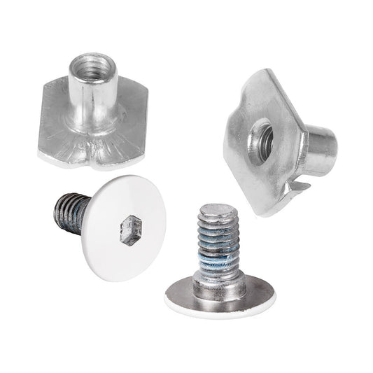 Next Cuff Screw + Anti Rivet fitting White 2-pack