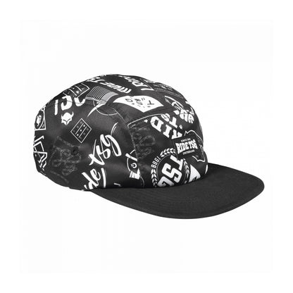 5 Panel Cap Black