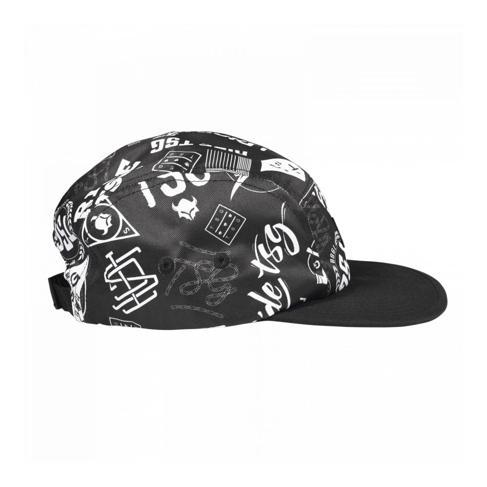 5 Panel Cap Black