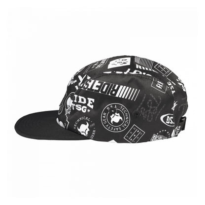 5 Panel Cap Black