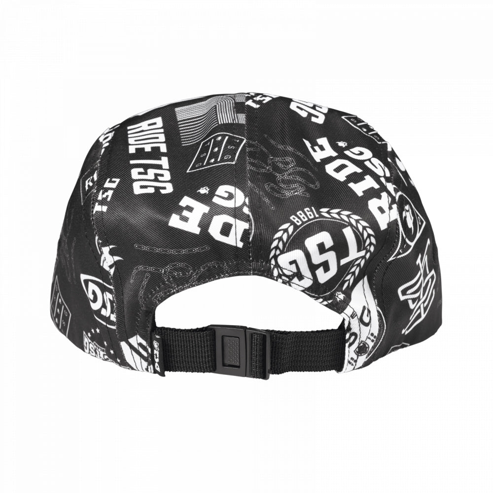 5 Panel Cap Black