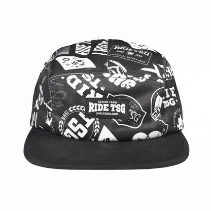 5 Panel Cap Black