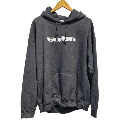 Stamp logo hoodie grey