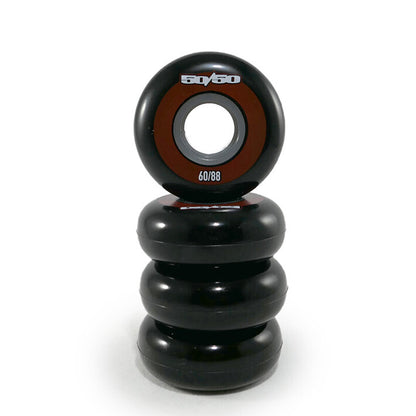 60mm/88A 4-pack Black/Red