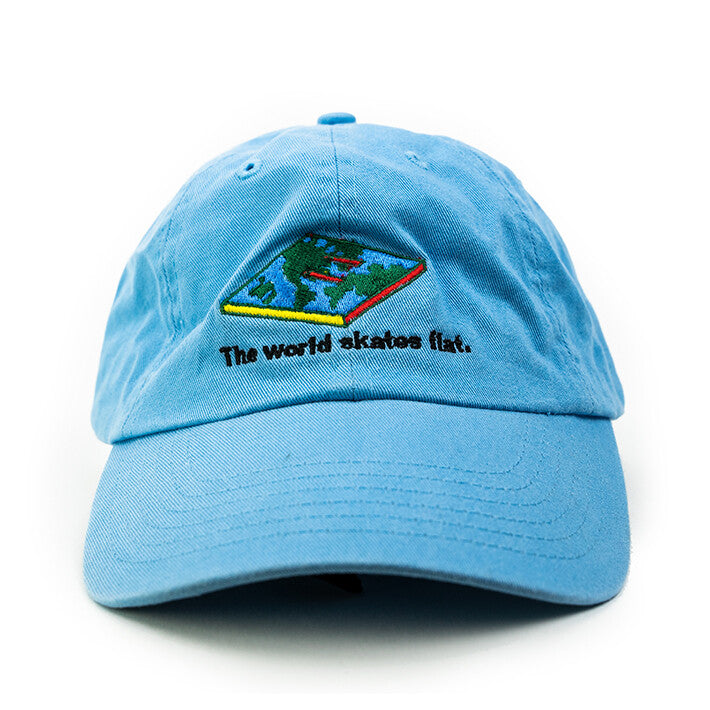 The World Skates Flat hat blue