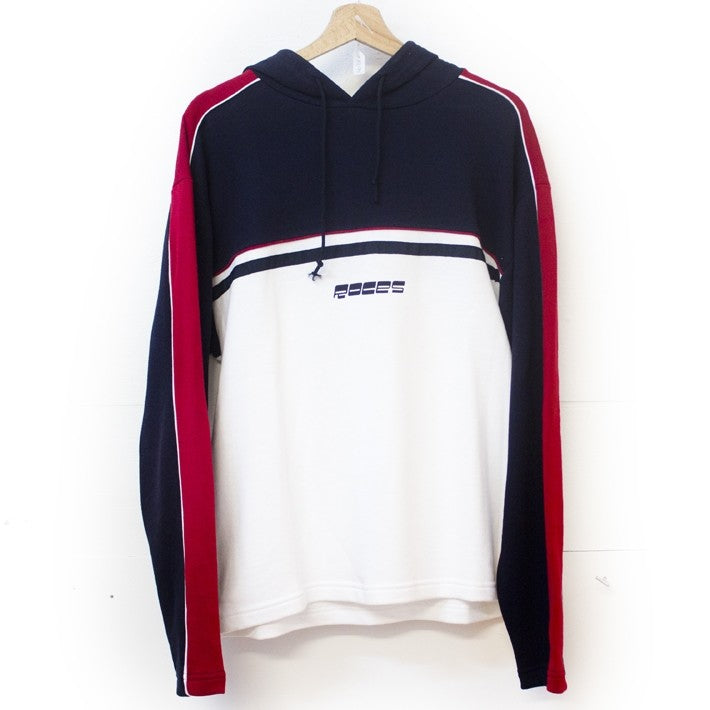 Vintage hoodie navy/red