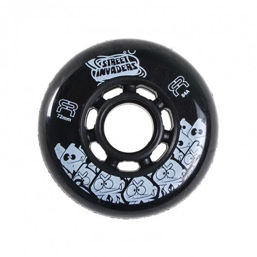 Street Invader 72mm/84A Black 4-pack