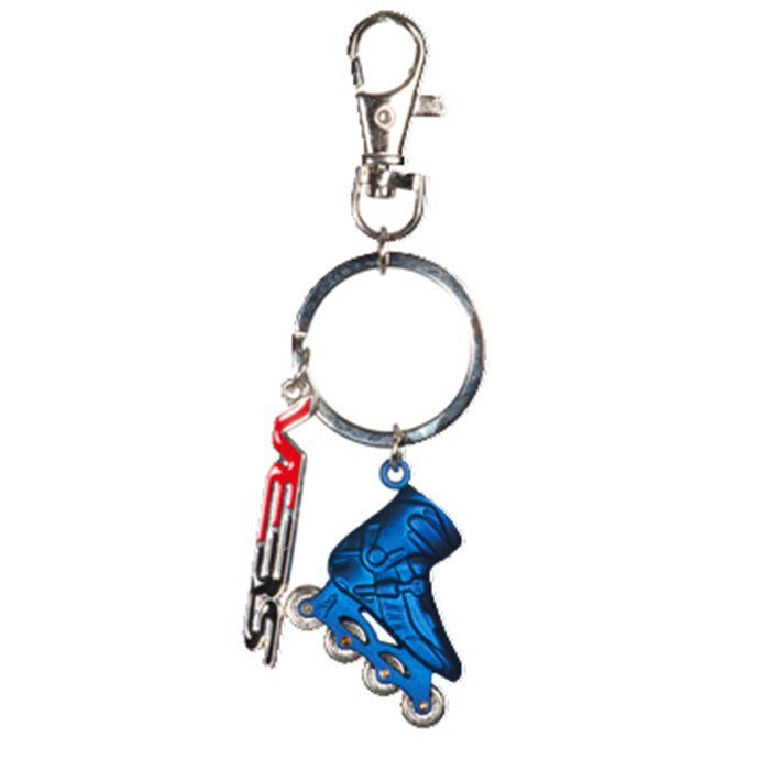 Steel key holder blue